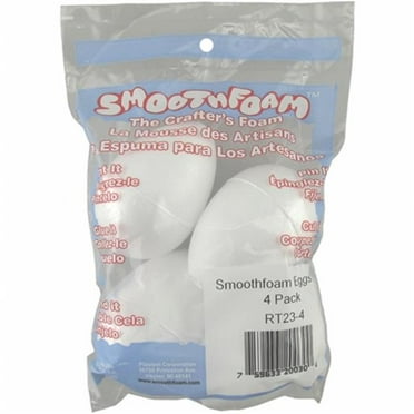 Egg Shaped Polystrene Styrofoam Foam 4 Total pieces Egg Shaped Polystrene Styrofoam Foam 4 Total pieces